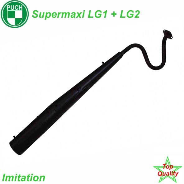Mofa Auspuff Supermaxi LG1 LG2 S o.Kat ohne Wärmeschutzblech
